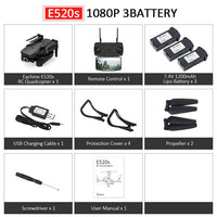 E520S GPS WIFI FPV With 4K/1080P HD Wide Angle Camera 16mins Flight Time Foldable RC Drone Quadcopter