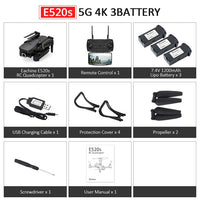 E520S GPS WIFI FPV With 4K/1080P HD Wide Angle Camera 16mins Flight Time Foldable RC Drone Quadcopter